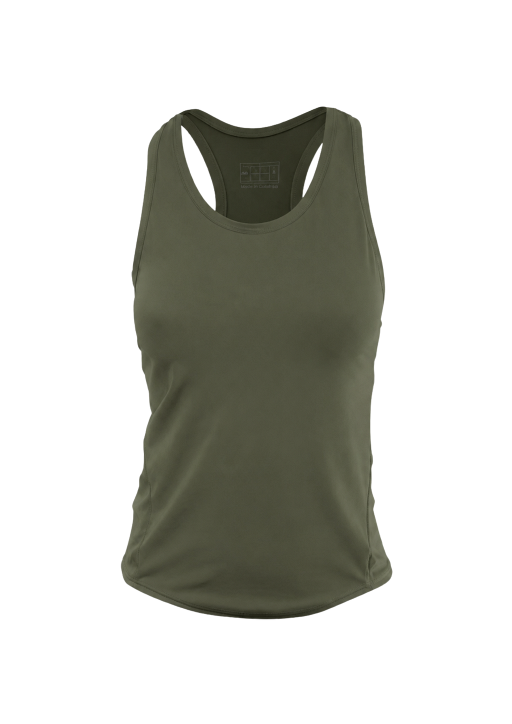 Olive Sculpted Top