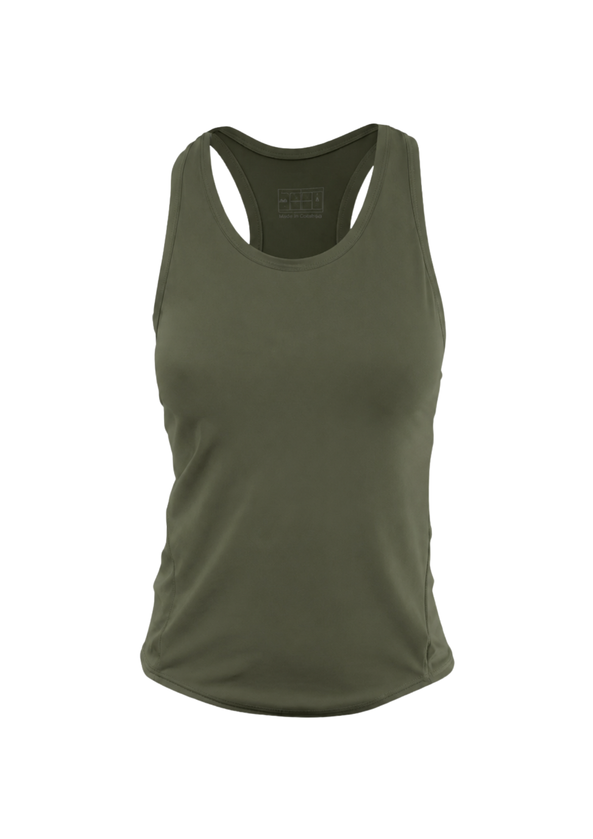 Olive Sculpted Top