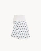 Blue & Mint White Stripes Skirt