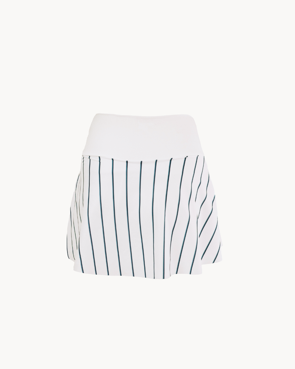 Blue & Mint White Stripes Skirt