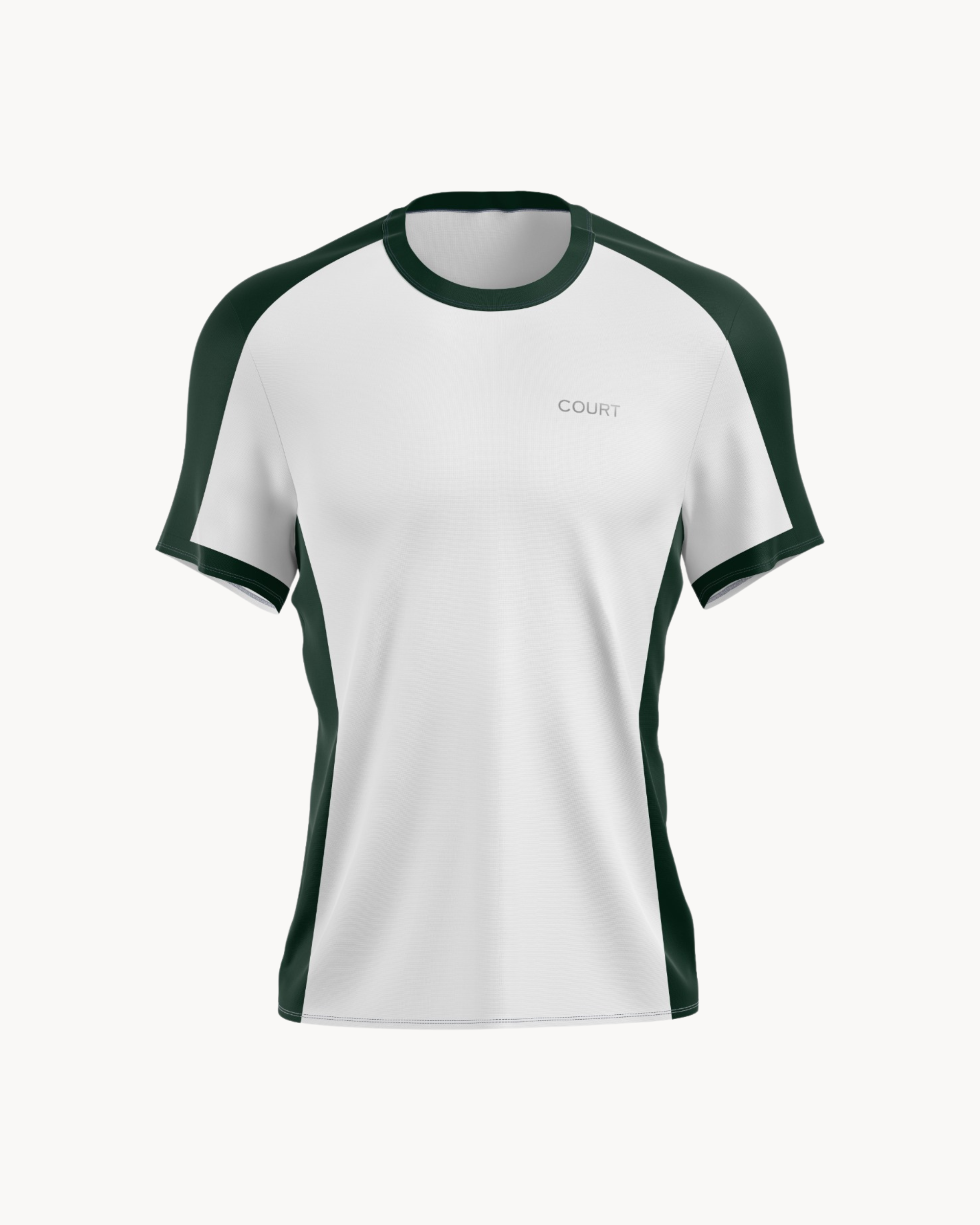 Green White Men Set Shirt