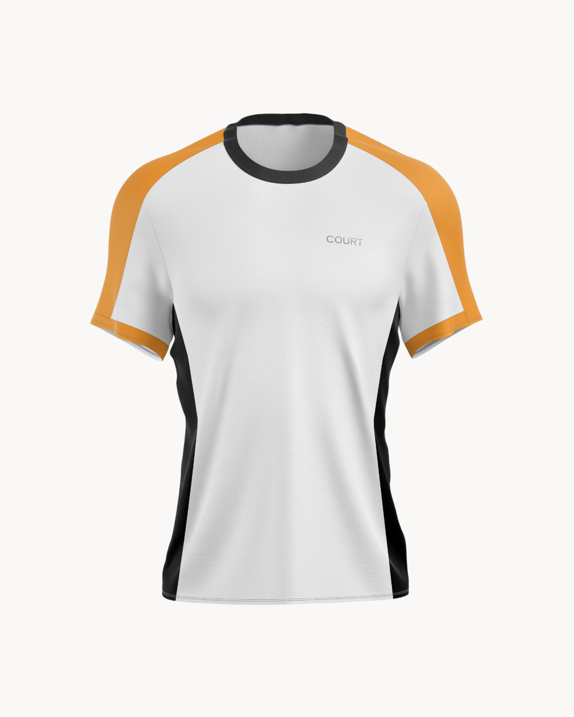 Black & Orange White Men Set Shirt