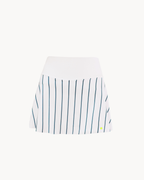 Blue & Mint White Stripes Skirt