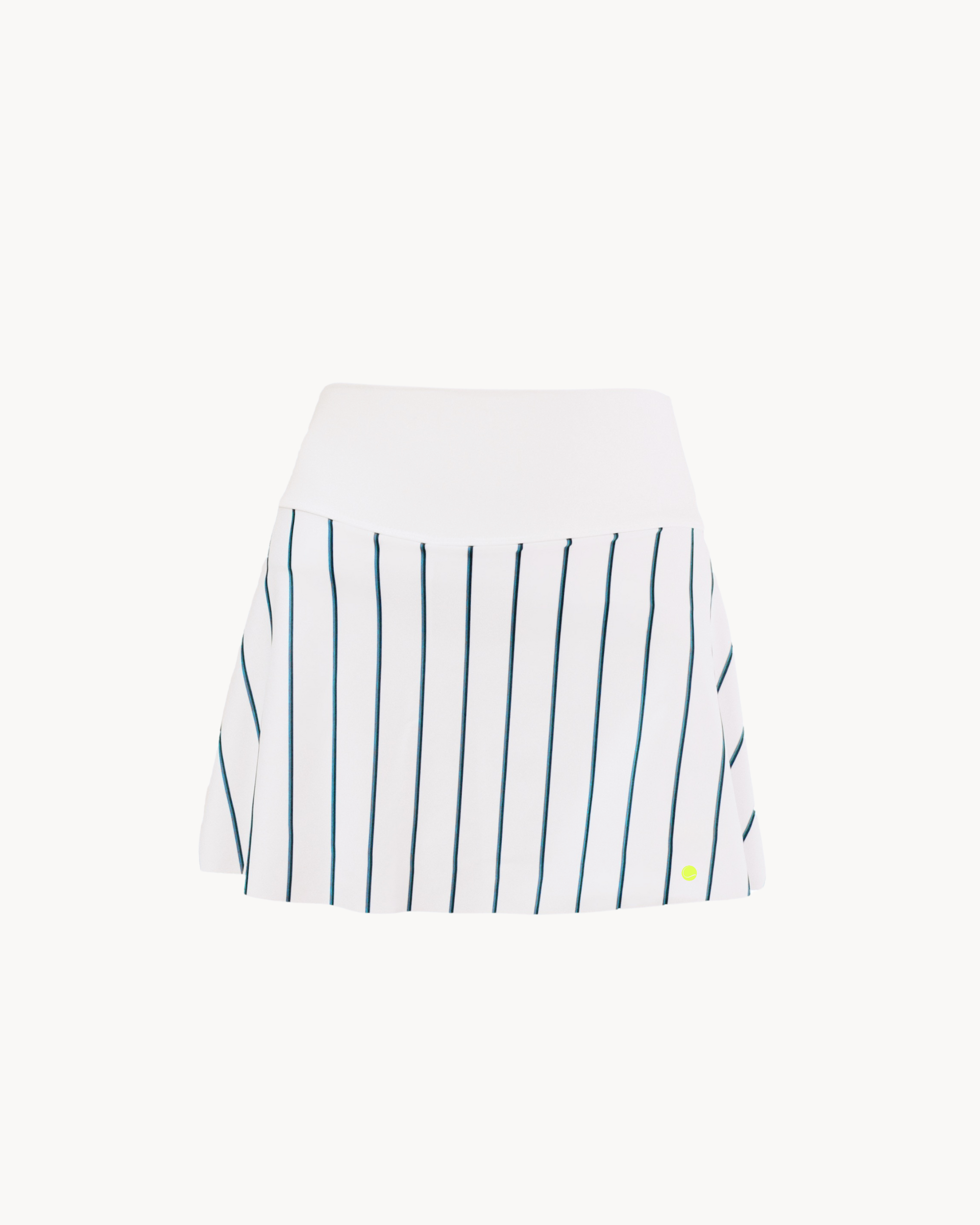 Blue & Mint White Stripes Skirt