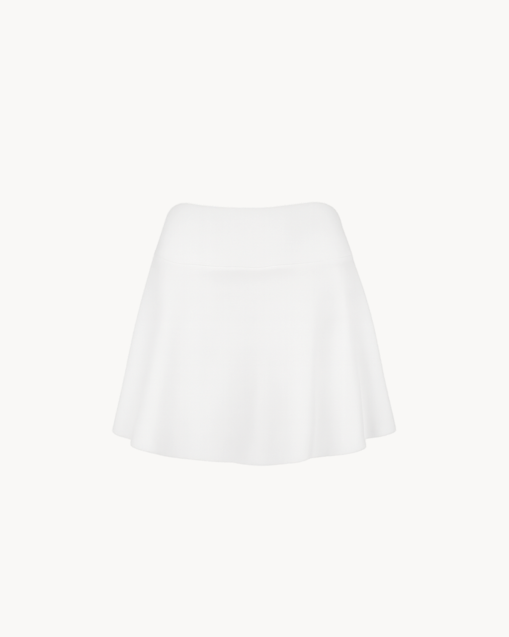 White Plain Skirt