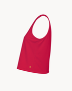 Cherry Red Cropped Top