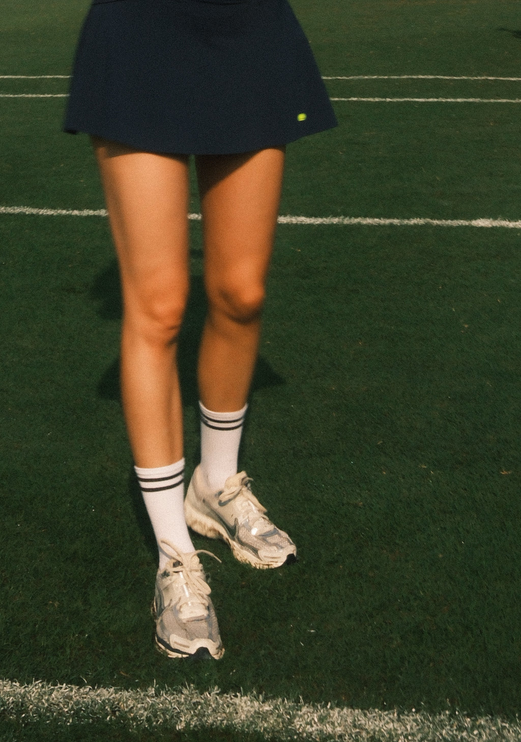 Navy Blue Plain Skirt