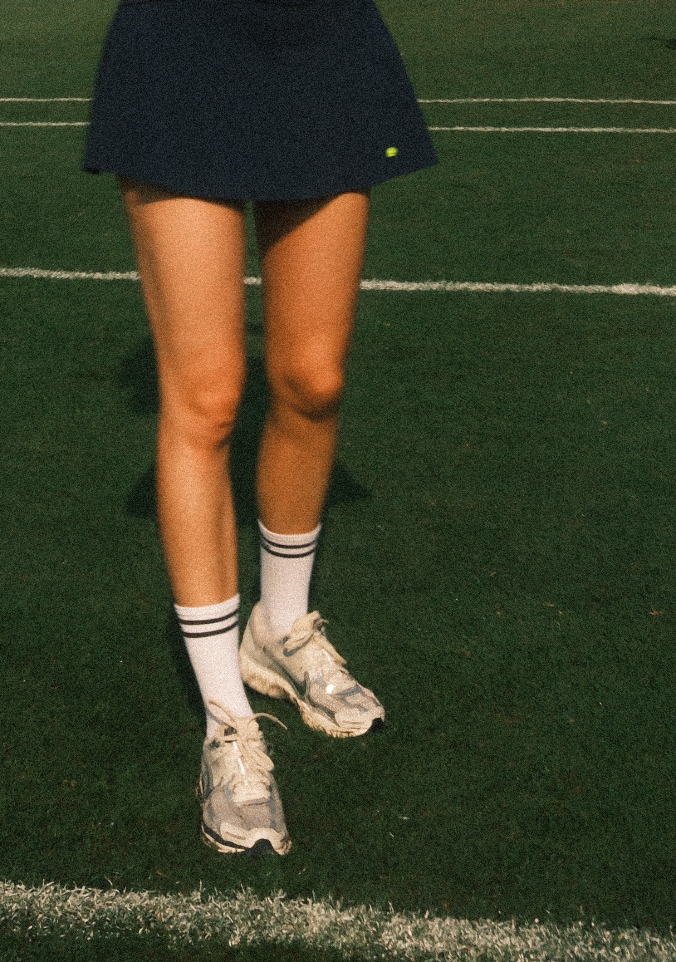 Navy Blue Plain Skirt